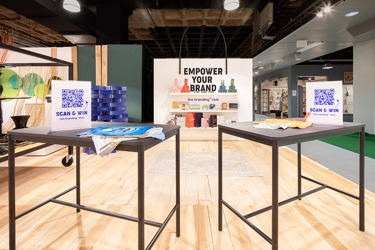 Exhibition Stand for The Branding Club. Modular booth which can be used at multiple events.