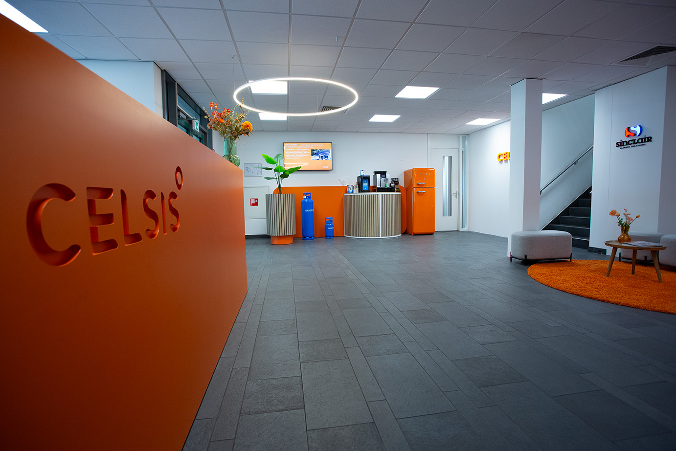 Interior office Celsis. Design and build by Eldee Expo Experts.