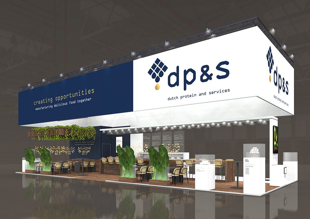 Voor onze klant DP&S (Dutch Protein & Services) realiseerden we een innovatieve beursstand tijdens IFFA Frankfurt.